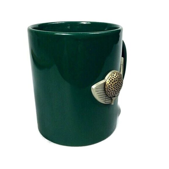 3-D Golf Theme Coffee Mug Cup Green with Aluminum Driver & ball St. Patrick Day - Picture 3 of 8